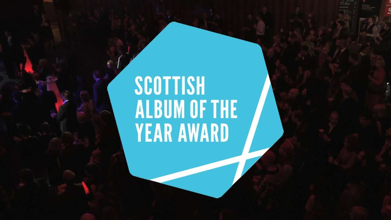 Scottish Album of the Year Award Ceremony Live Stream by Inner Ear — still with SAY Award logo and audience behind it