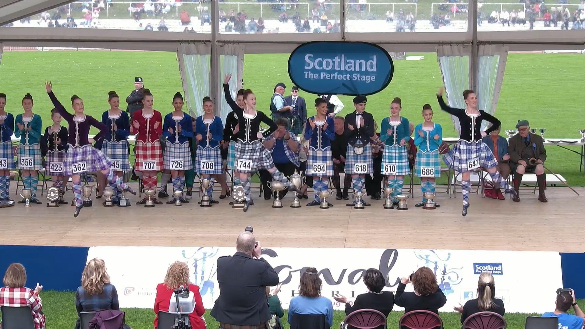 The World Champions Fling at the end of Inner Ear's live stream of the World Highland Dancing Championship Finals 2023 from Cowal Gathering in Dunoon