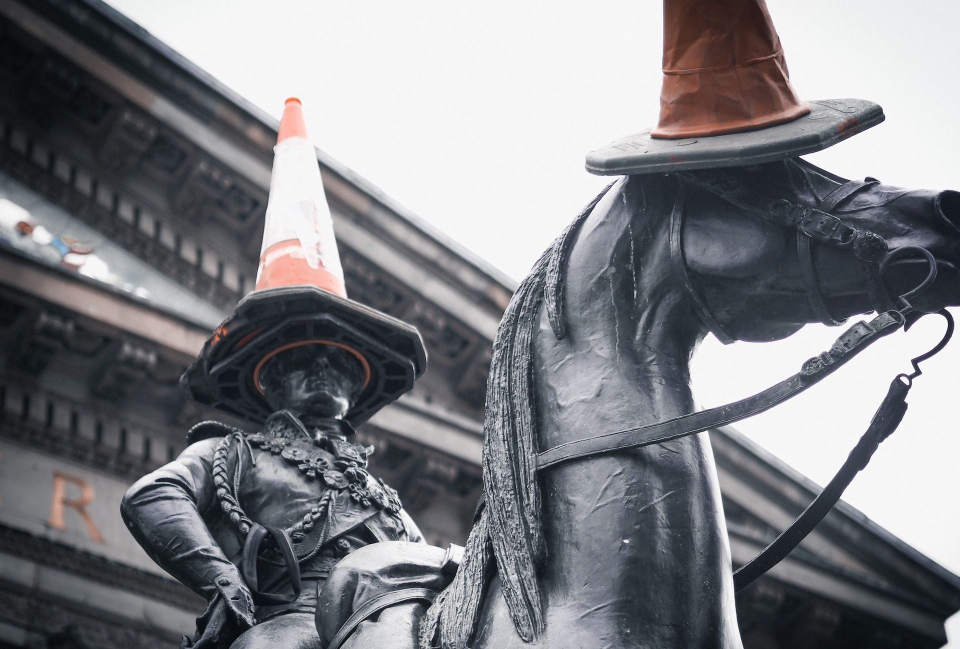 The Duke of Wellington on his trusty steed, outside the Gallery of Modern Art (GOMA) in Glasgow (Photo by Liza Pooor on Unsplash)
